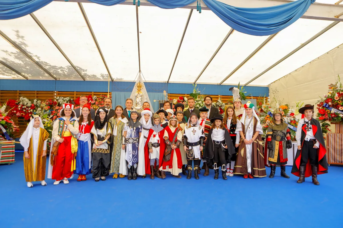 Ofrenda en honor a la Purísima Concepción